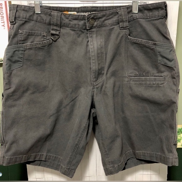 🥀Noble Outfitters Gray Canvas HD Flex work shorts - Picture 1 of 12